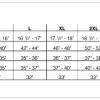 Isolation Pullover Size Chart